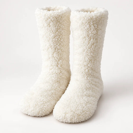 Chaussettes pantoufles femme - Douceur Hivernale